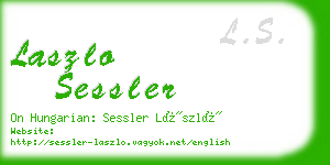 laszlo sessler business card